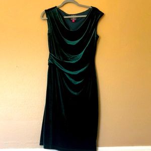 Gorgeous green velvet dress